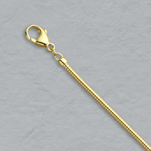 Men &Women’s 18K Yellow Gold Filled 20 inch 2 mm wide Round Snake Chain Necklace