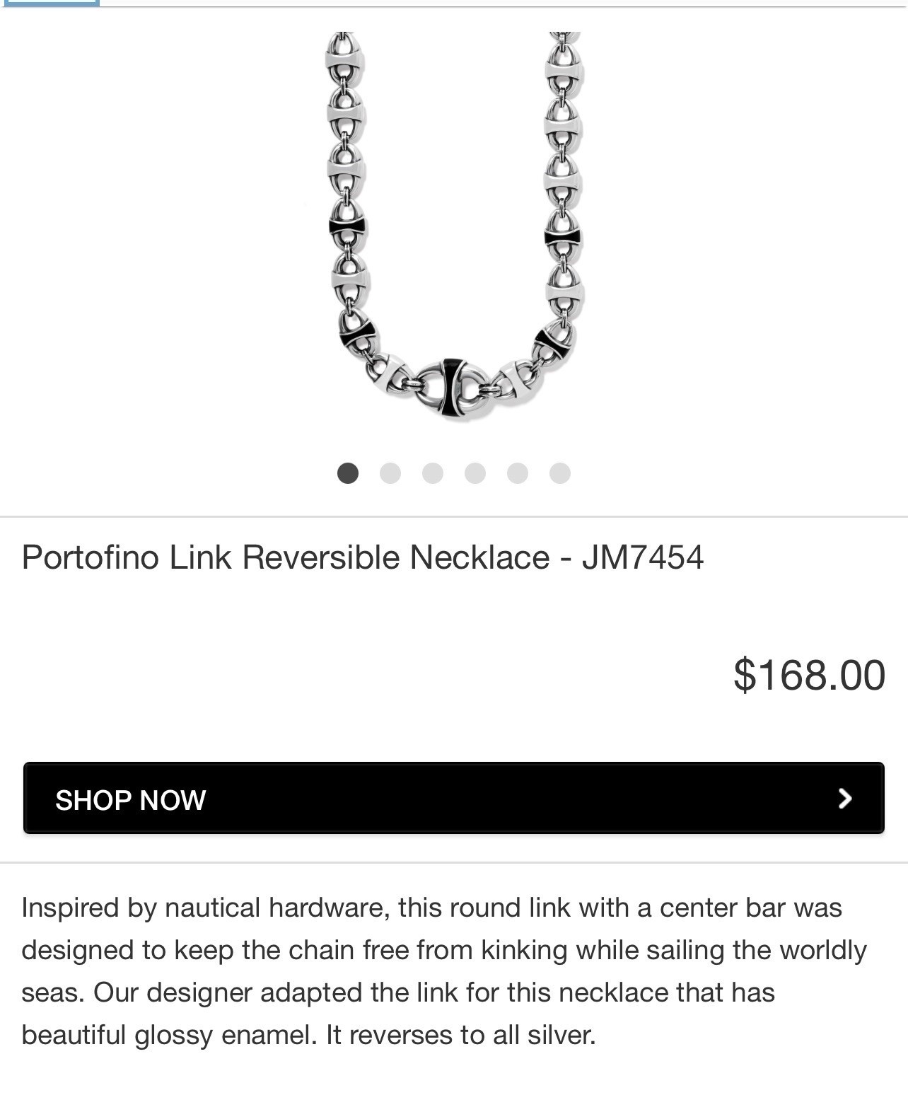 Brighton Portofino Black Glossy Enamel Necklace Bracelet & Earrings Set NWT 🖤