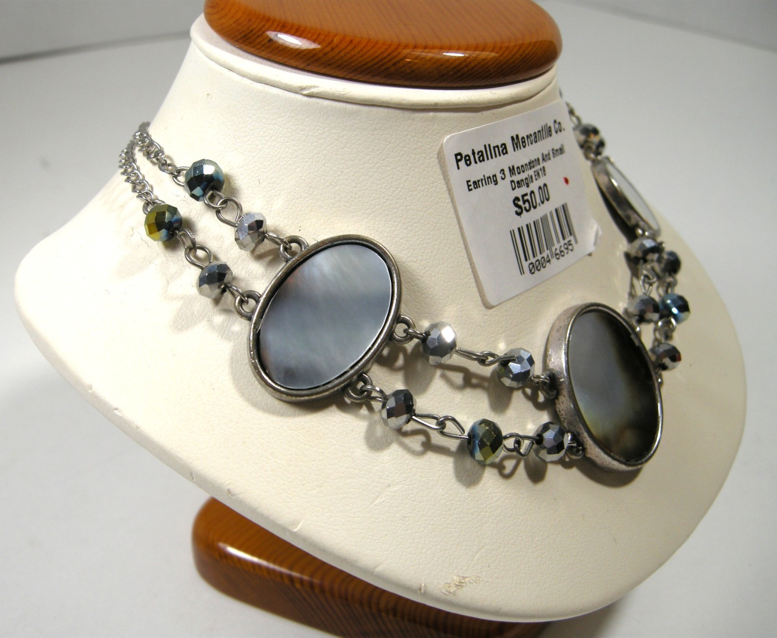 Mother of Pearl/Abalone and Beaded Necklace New with Tags