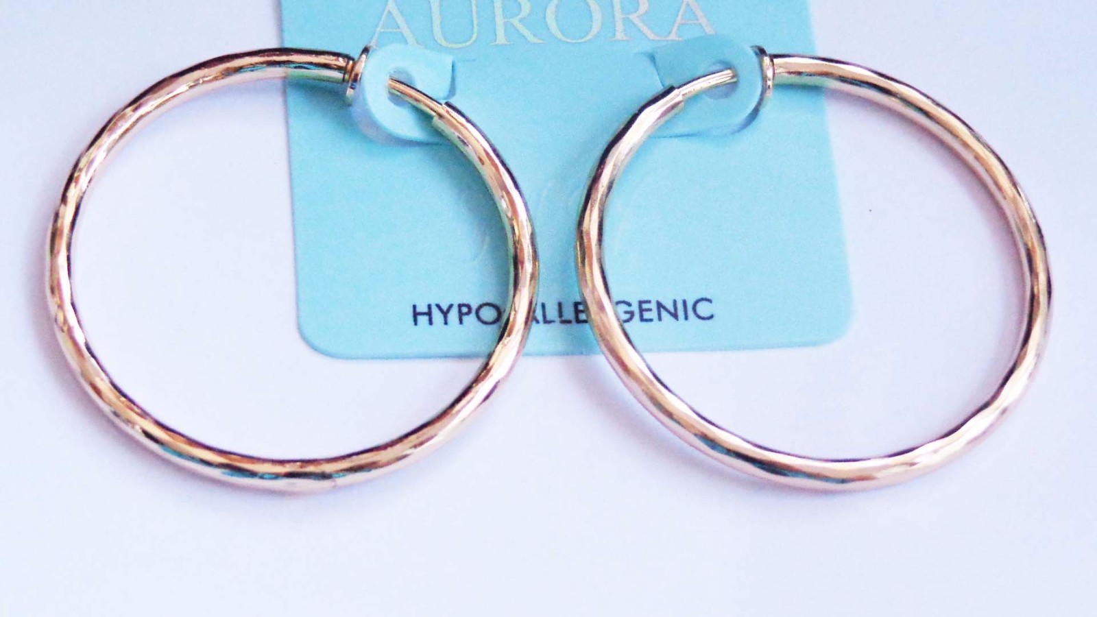 CLIP-ON EARRINGS CLIP hypo-allergenic HOOPS GOLD OR SILVER solid 1.75 INCH HOOPS