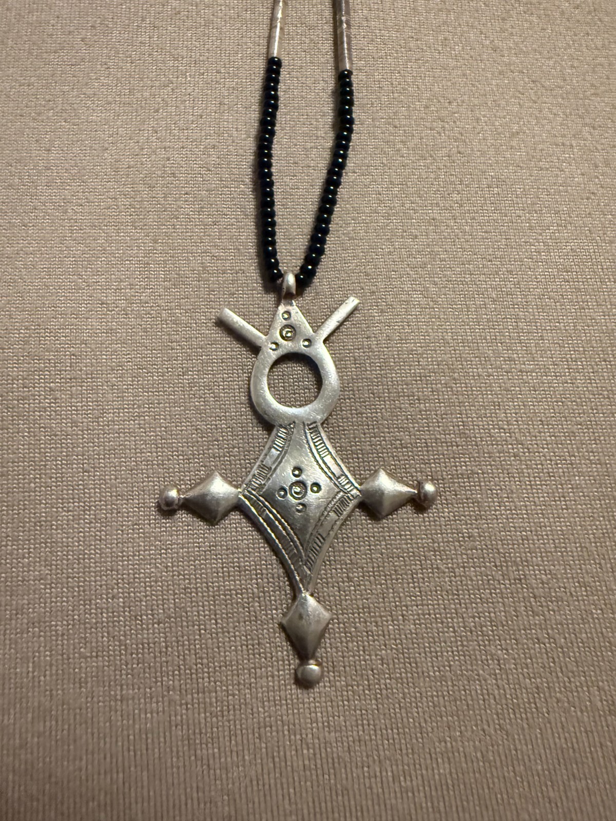 Authentic Tuareg Agadez Silver Pendant – Handcrafted African Jewel (style 1)