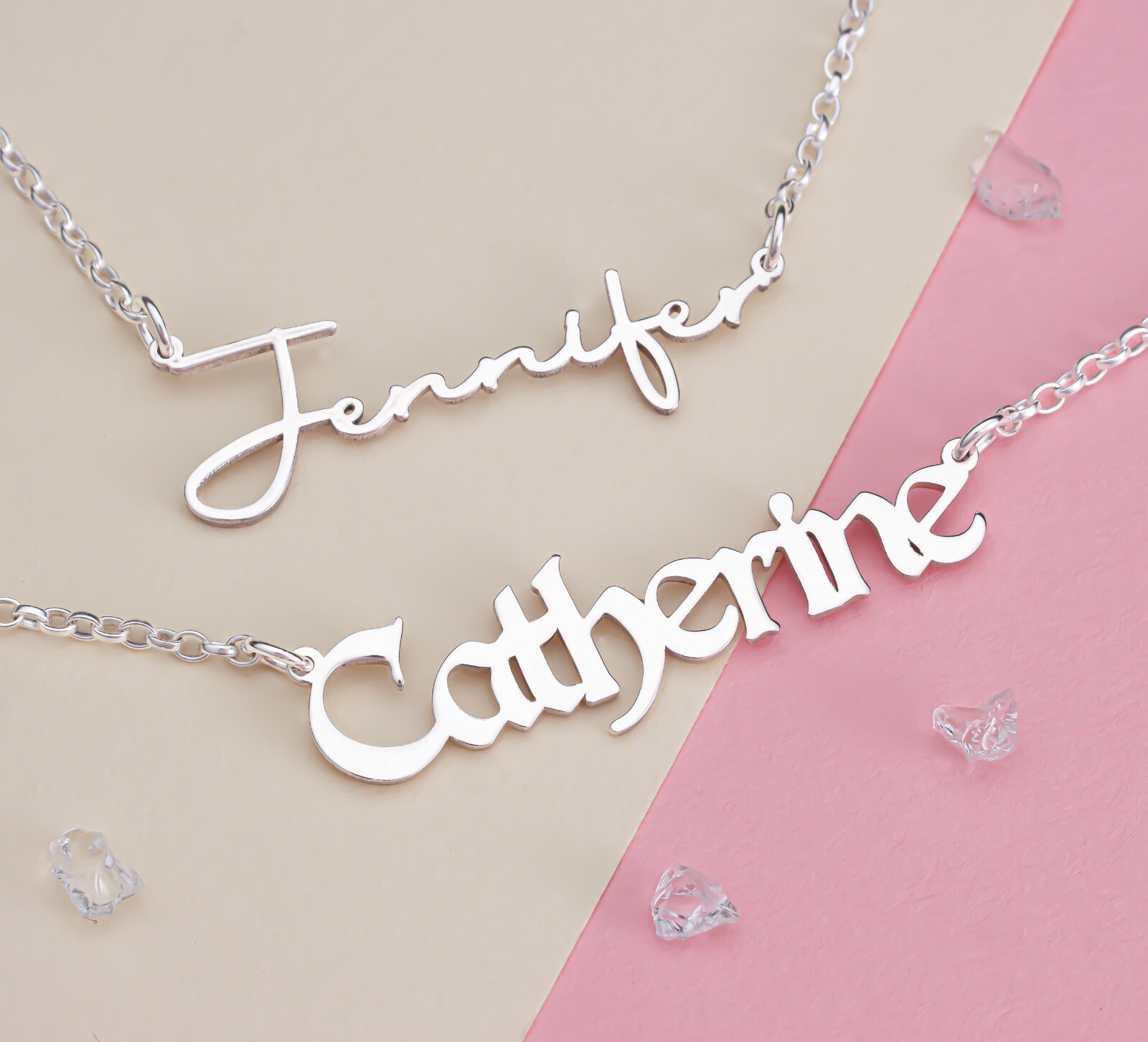 Personalised Name Pendant 925 Silver Name Necklace • Jewellery Gift For Her •