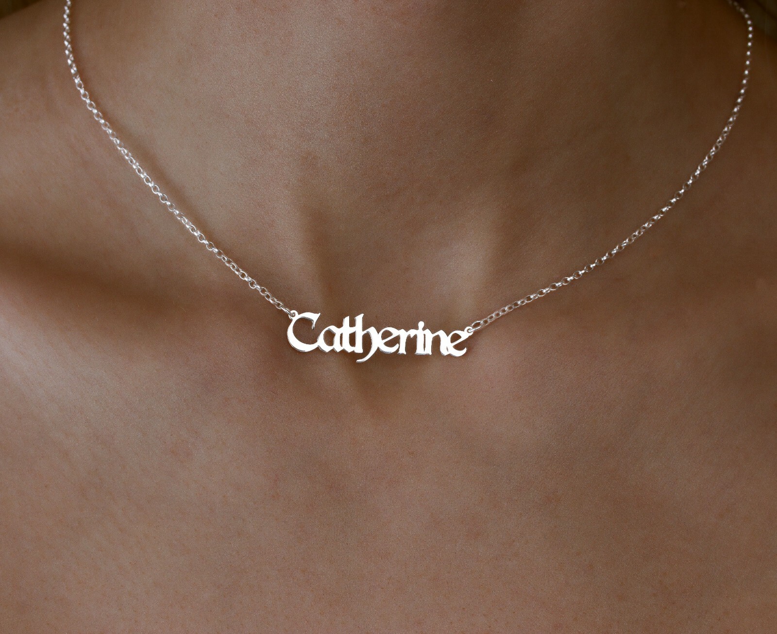 Personalised Name Pendant 925 Silver Name Necklace • Jewellery Gift For Her •