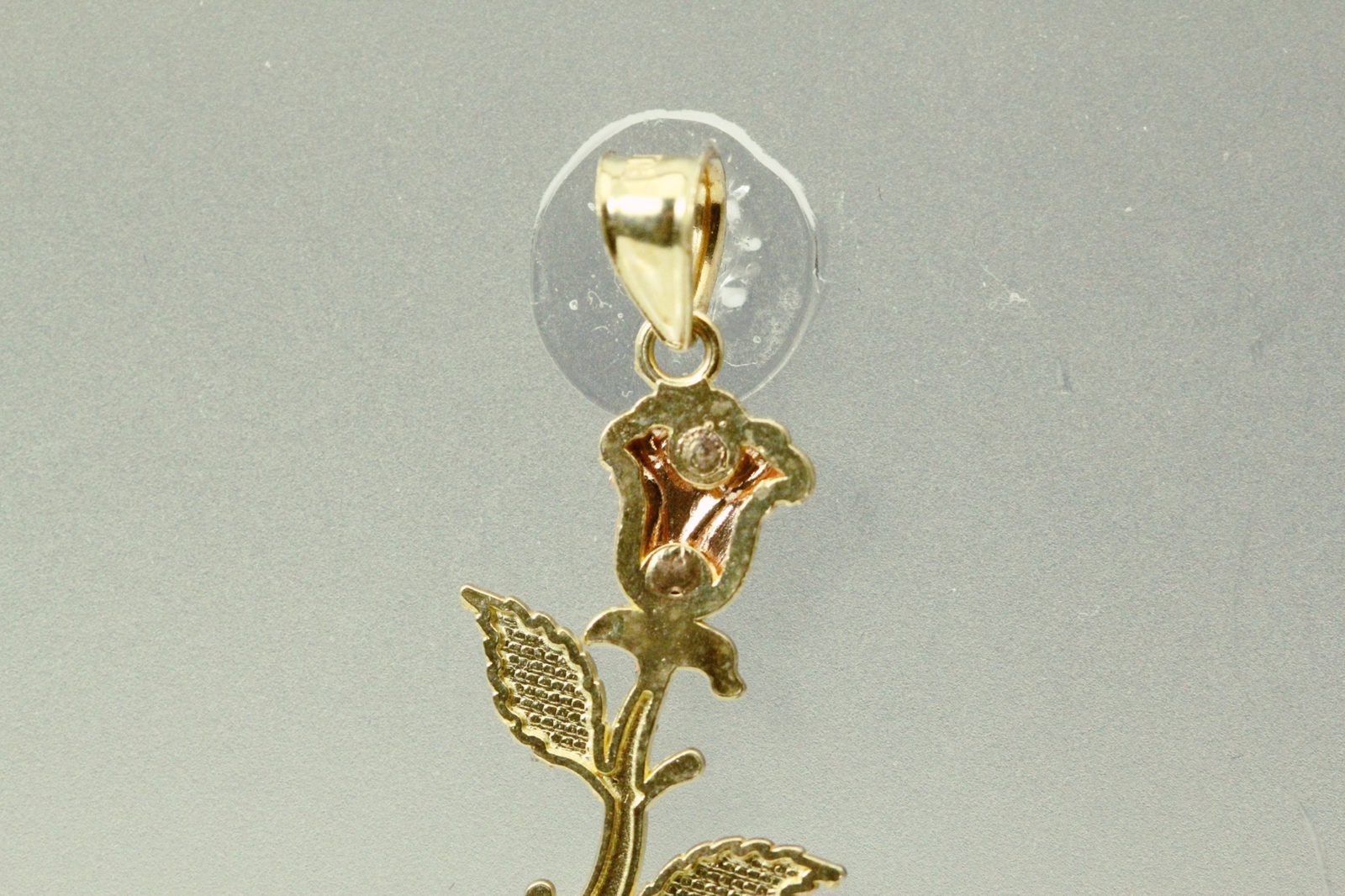 10K Tri-Colored Gold Rose Pendant 1.2 grams (PEN9820)