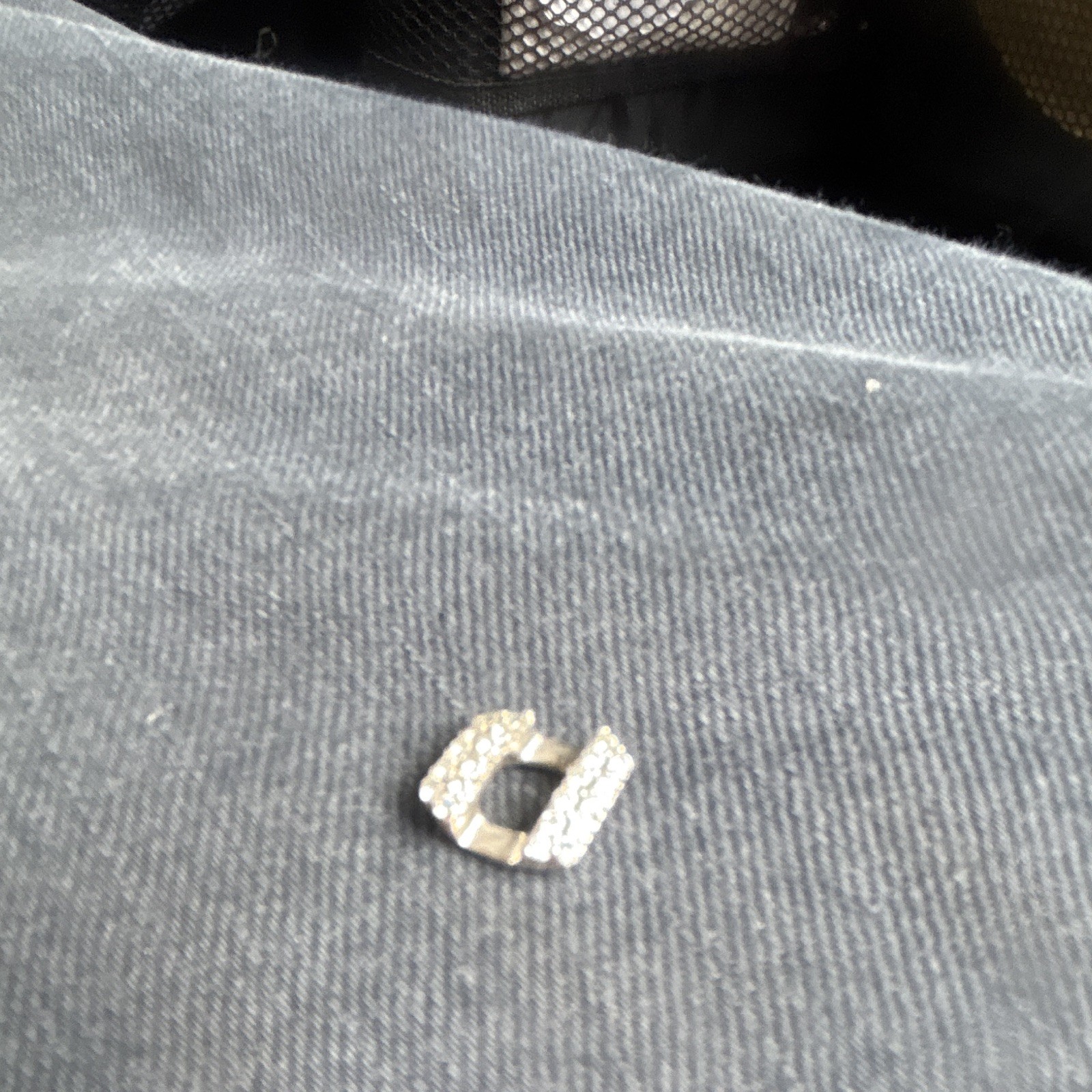 Silver iced out cubin link replacement peace