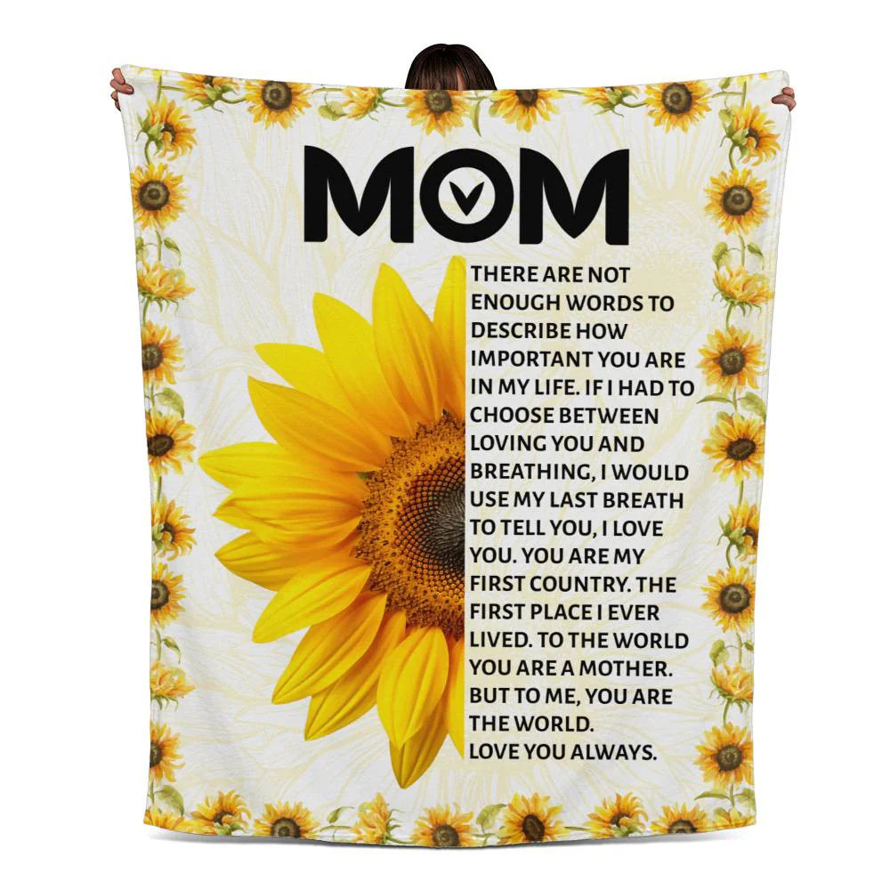 Mom Jersey Fleece Blanket 50″ x 60″