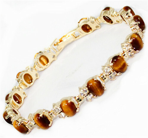Vintage Natural Jade Bracelet Women 18K Gold Plated Fashion Bangle Jewelry Gifts