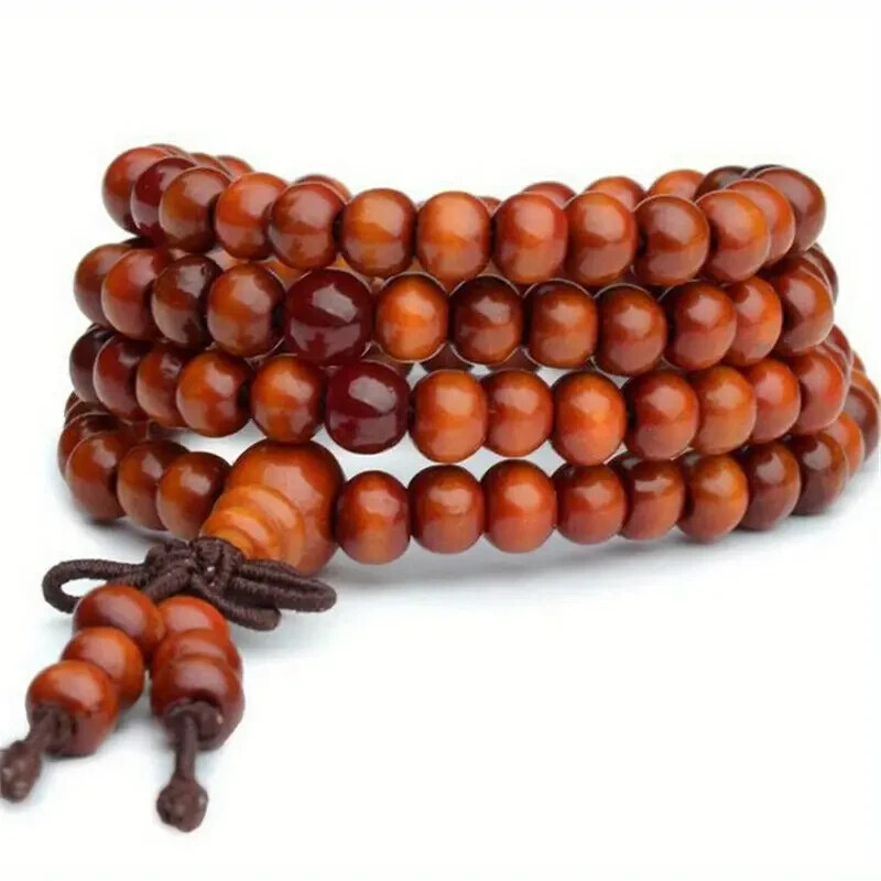 1 Piece Multi-layer Wooden Beaded Jewelry Bracelet Gift Islamic Ramadan Gift