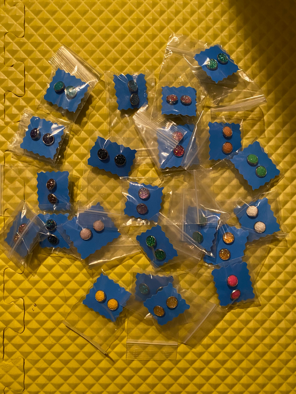 A Variety of Misc. Earrings Holiday, Colors and all Occasion w/ Clear Box