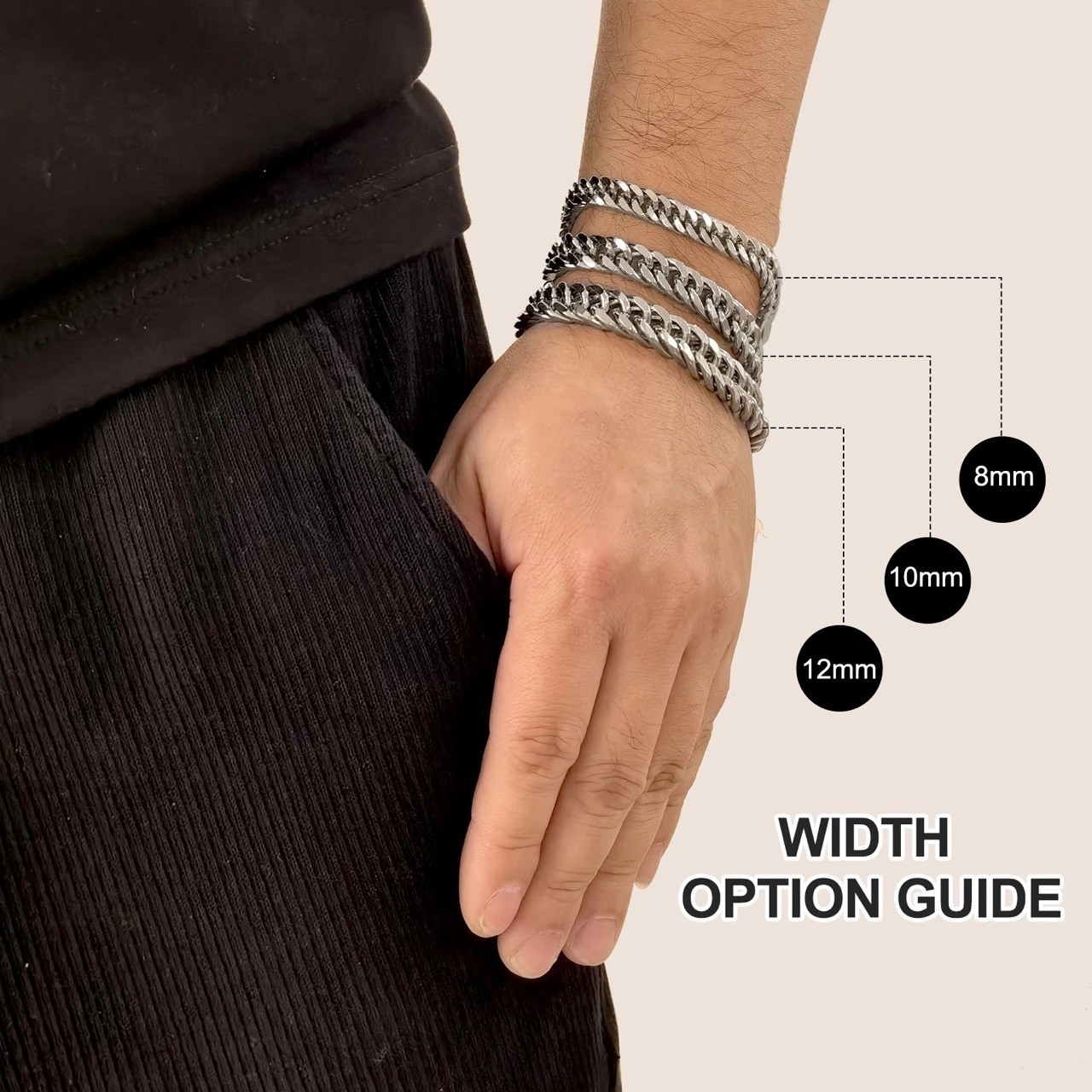 Unisex Heavy Solid 925 Sterling Silver Curb Link Bracelet Multi Sizes Men Women