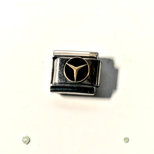 New! MERCEDES-BENZ LUXURY Collection CHARM, Stainless Steel Fits 9mm bracelet