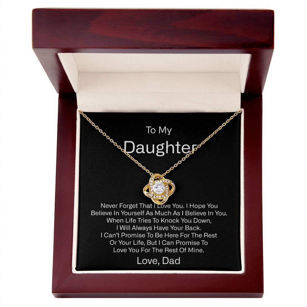 My Daughter Necklace Gift From Dad, Daughter Birthday Graduation Jewelry Gift