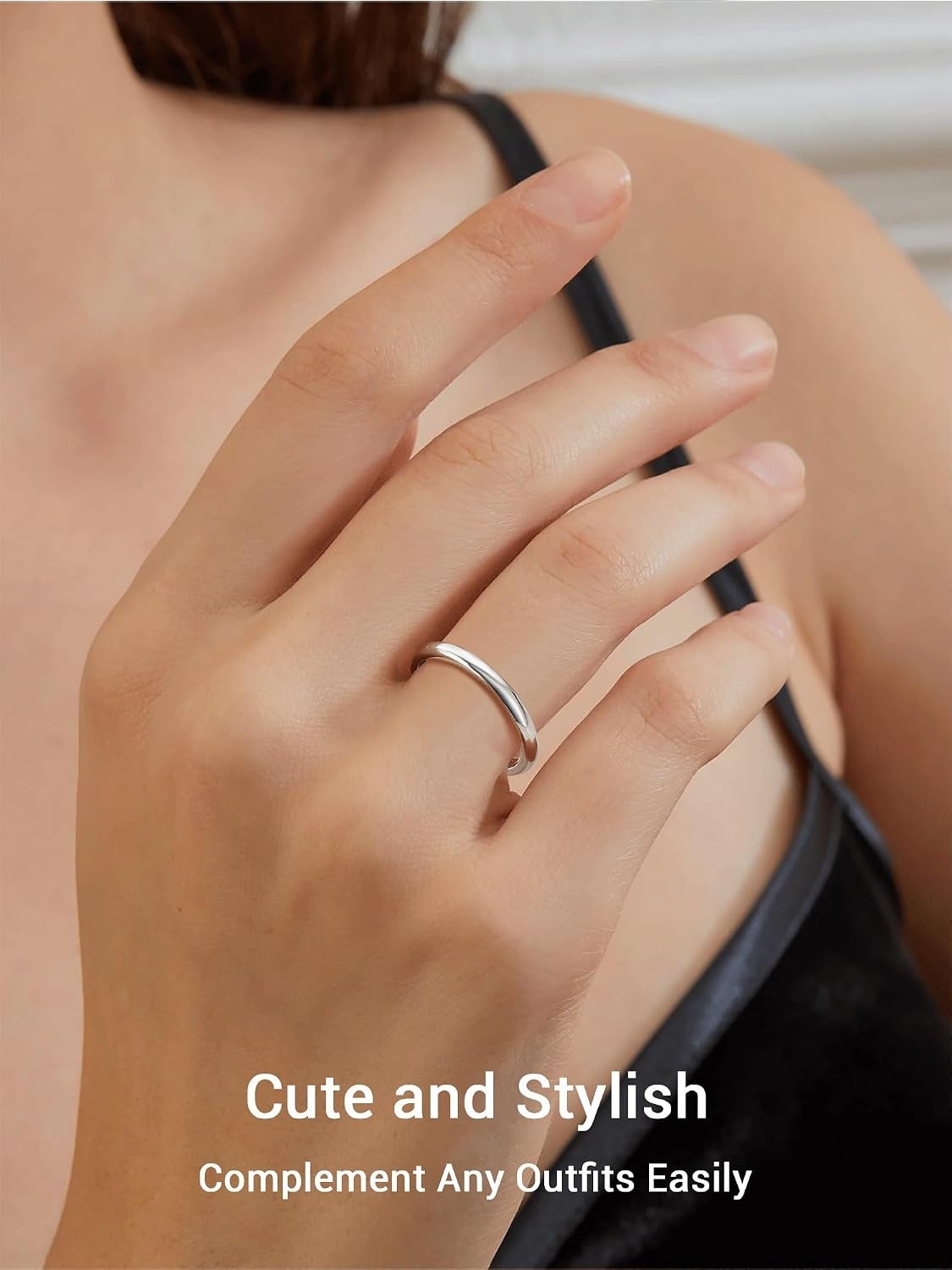 Solid Sterling Silver Stackable Knuckle Finger Ring