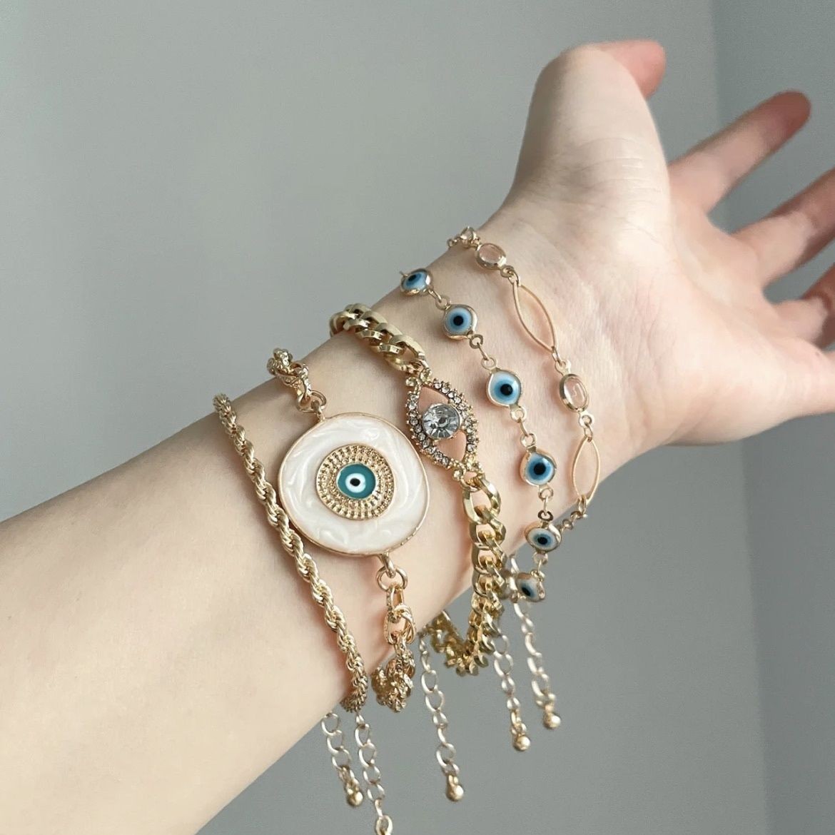 Premium-style bracelet and wristband set