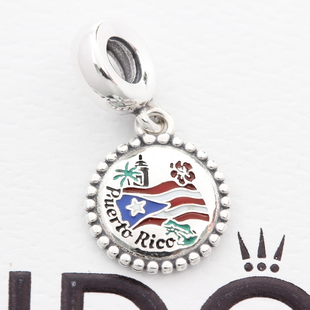 Authentic Pandora Puerto Rico Flag Country Exclusive