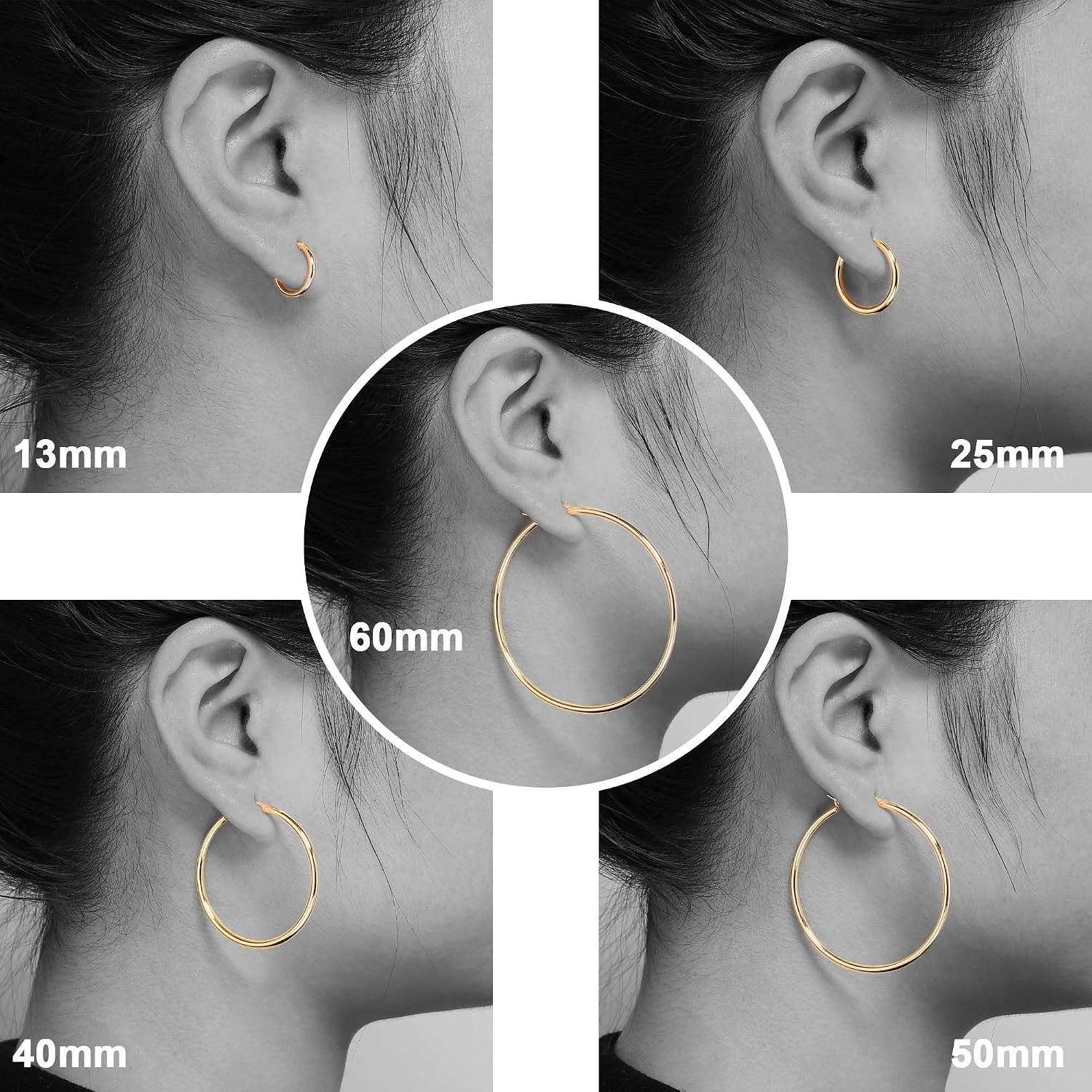 Lightweight Hypoallergenic Gold Plated Hoops – Perfect Gift Earrings for Women