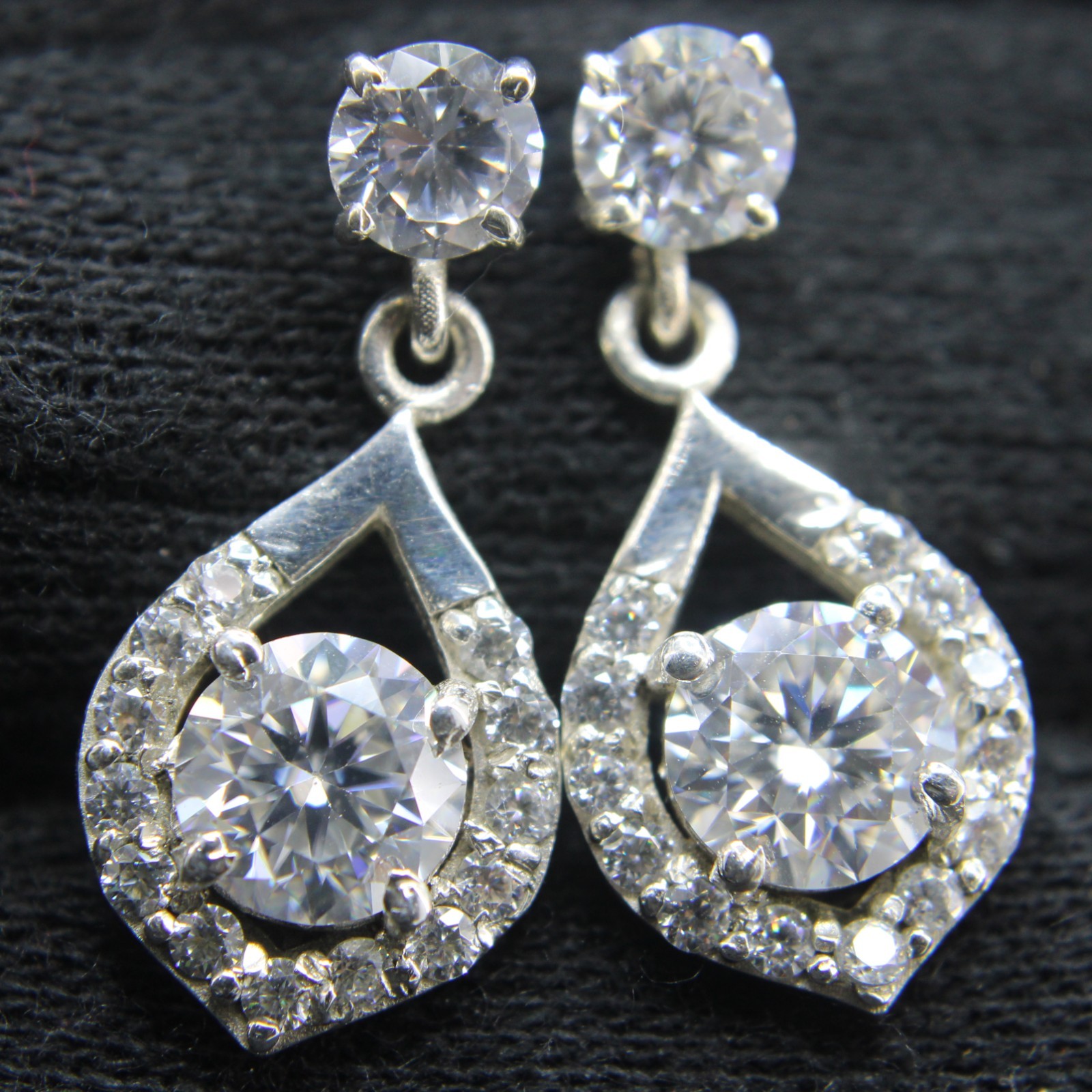 4 Ct Studds Earrings Lab Griown Diamond ValentineDay Gift for Her In Silver 925