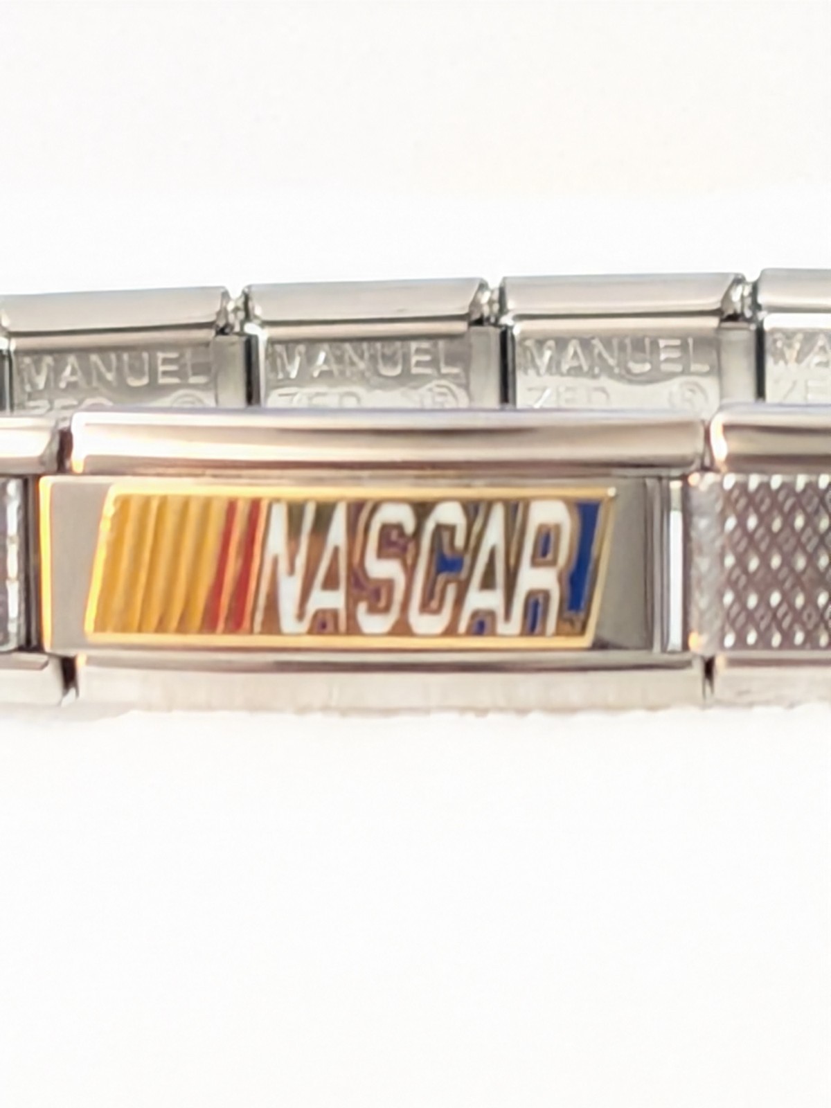 Authentic Manuel Zed Bracelet NASCAR Peter David Italian Charm JE25