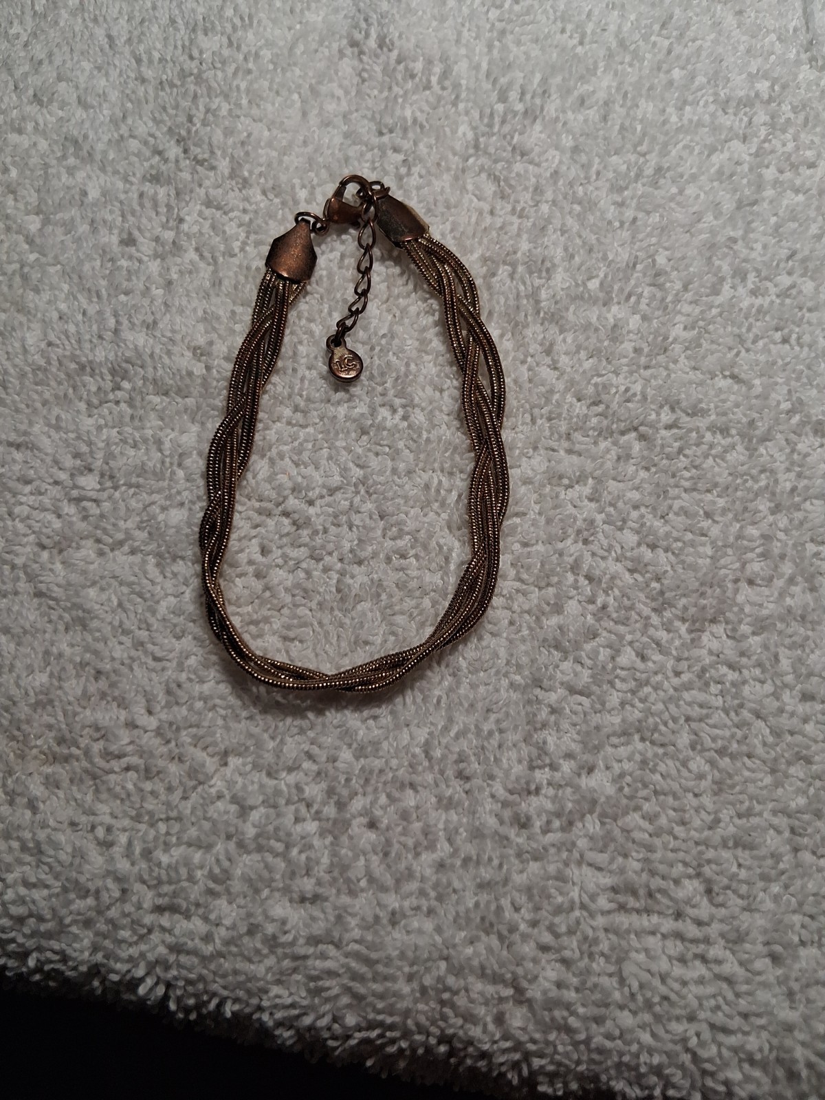lauren conrad rose gold bracelet twisted chain