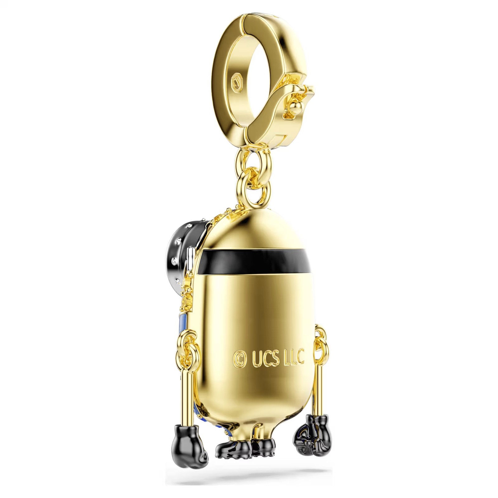 Swarovski Crystal Minions Bob Charm, Pavé, Multicolored Gold Tone Plated 5753016