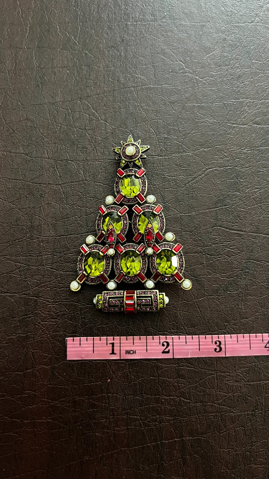 HEIDI DAUS “DECO THE HALLS” Christmas Tree Pin. VNTG. #135/500
