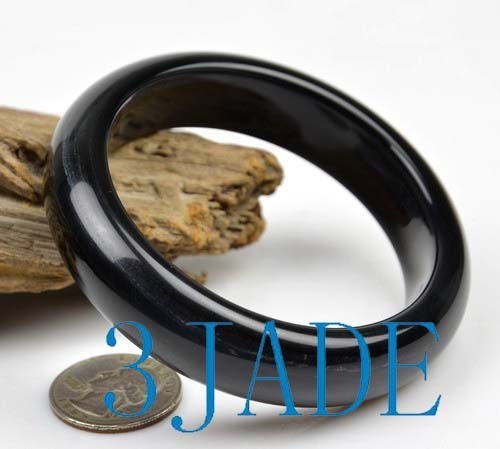 61.5mm Natural Blue Tiger’s Eye Bangle Chatoyant Gemstone Bracelet