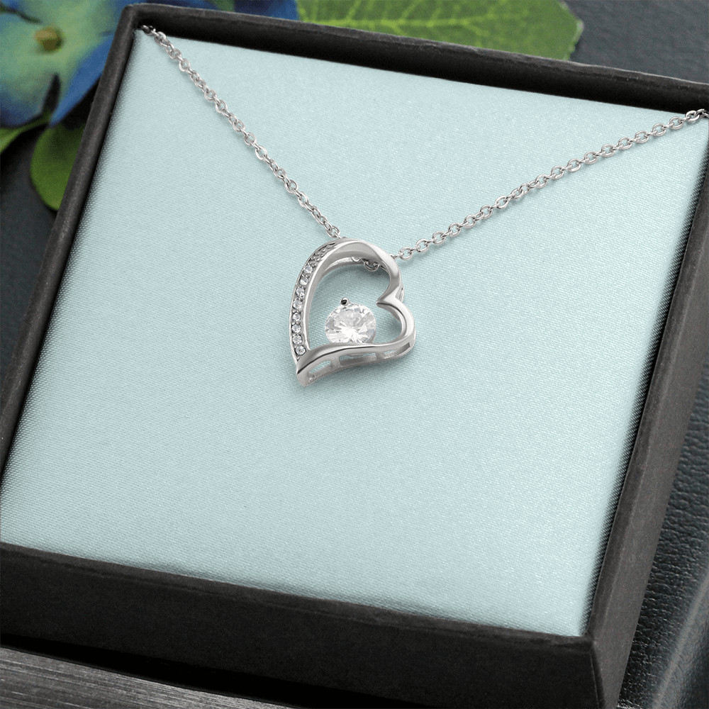 Heart Necklace For Women,Fashion,Pendant,Silver White Gold Finish,Gift,Girls