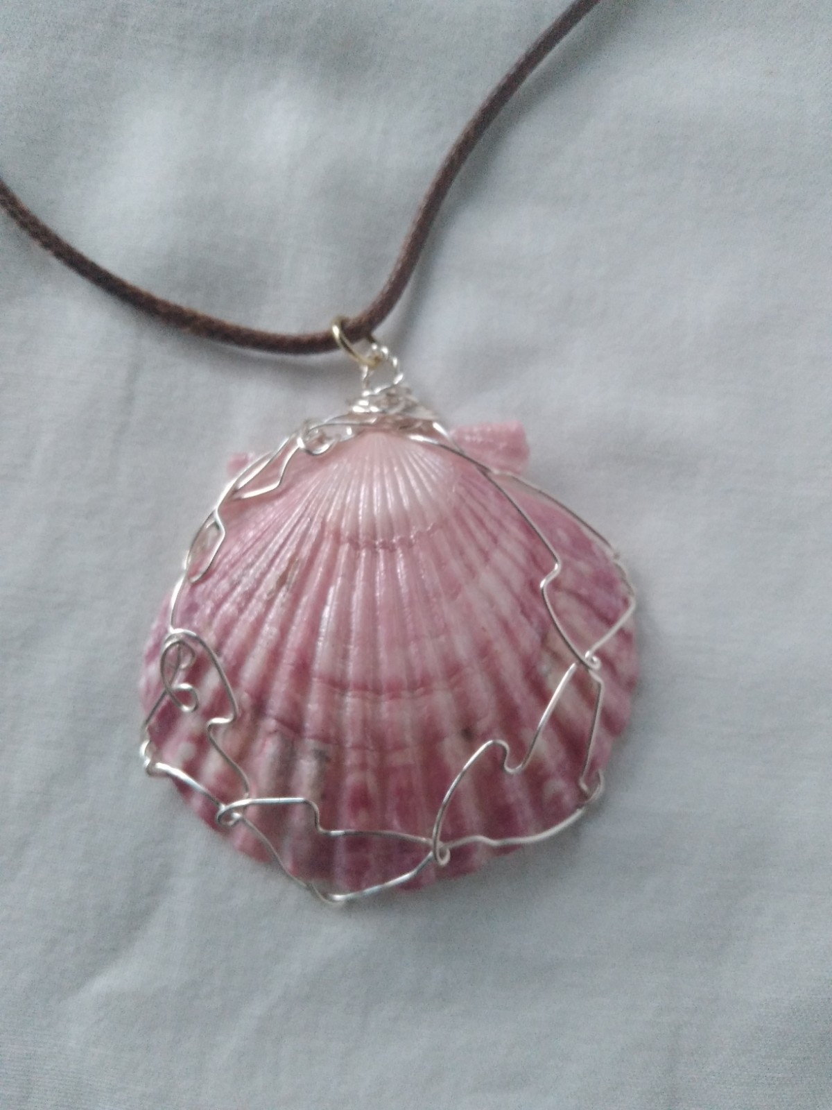 Seashell Pendant Beach Necklace 19″ Boho Women’s Jewelry USA Seller Gift