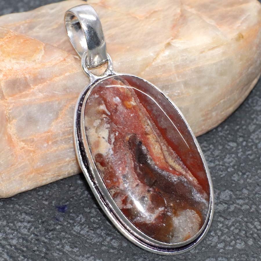 925 Silver Plated Mexican Laguna Lace Pendant Jewelry Size 2″ GW