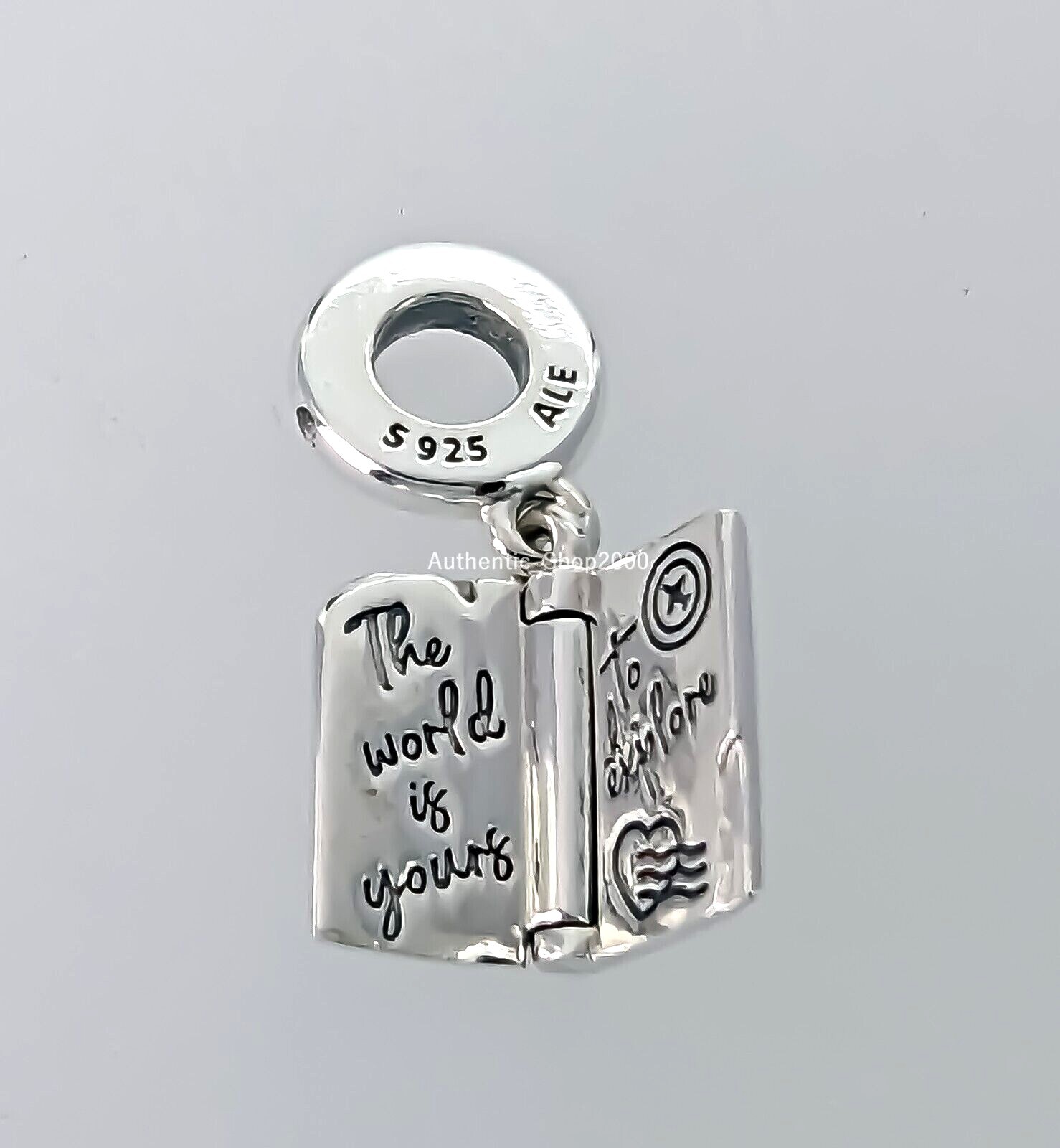 New 100% Authentic PANDORA 925 Ale Openable Passport Dangle Charm 792680C01