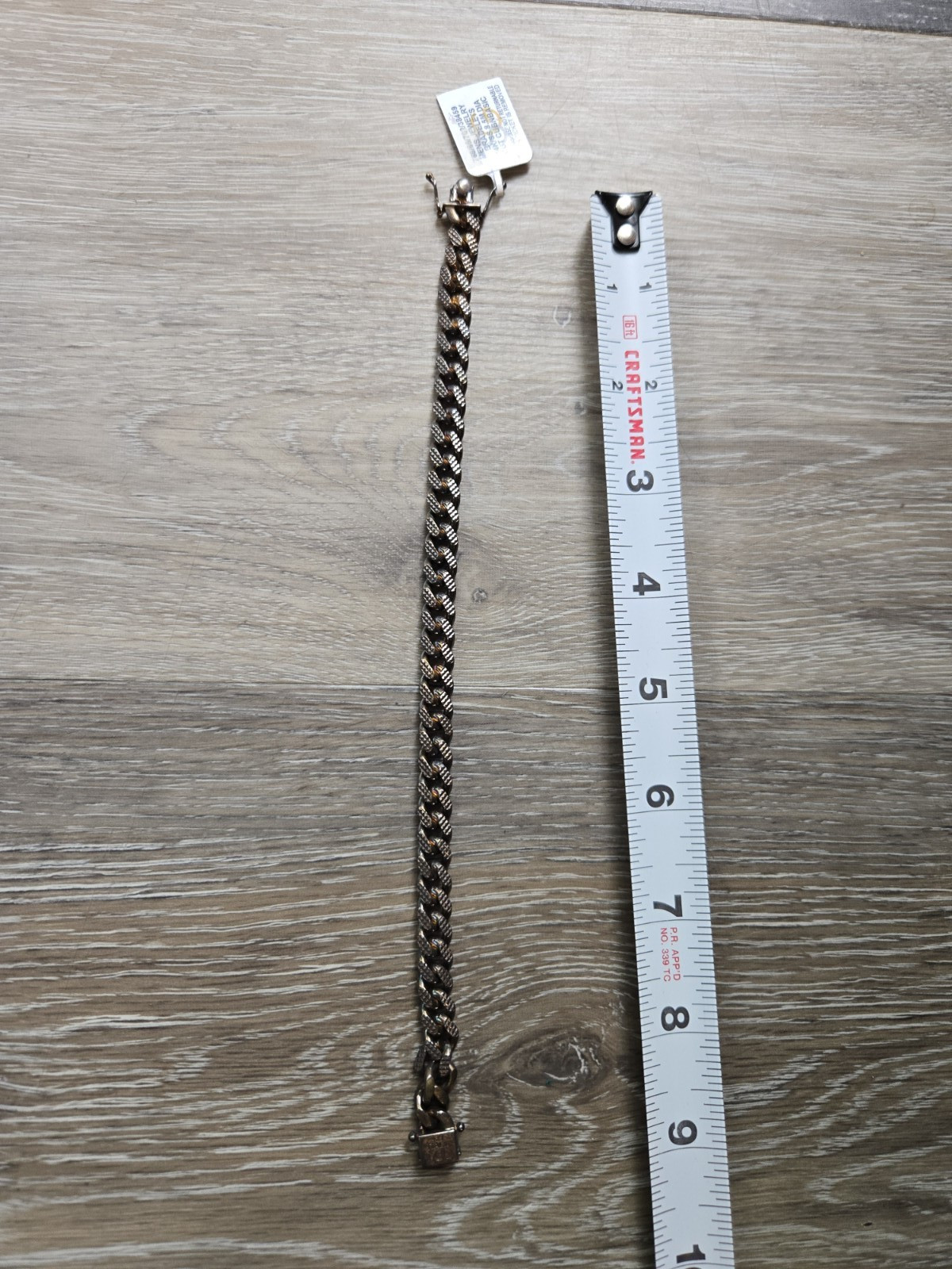 Giani Bernini 925 Sterling Silver Curb Link Chain Bracelet 8.5in Box, Stackable