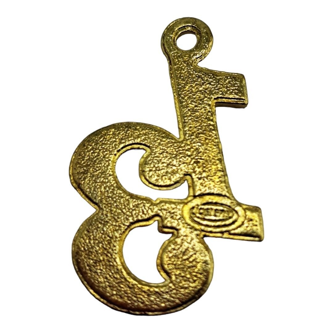 Graduation Tassel Pendant Golden Charm 2007 Jostens Grad, Celebration, Goal A