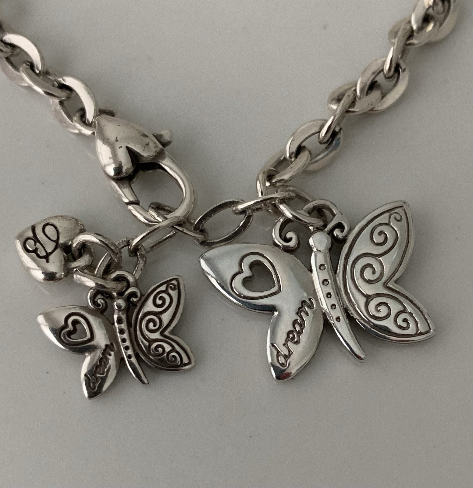 Brighton CRYSTALLINE BUTTERFLIES 2010 Remix, Size 7.5-8 Inch Bracelet, “Dream”