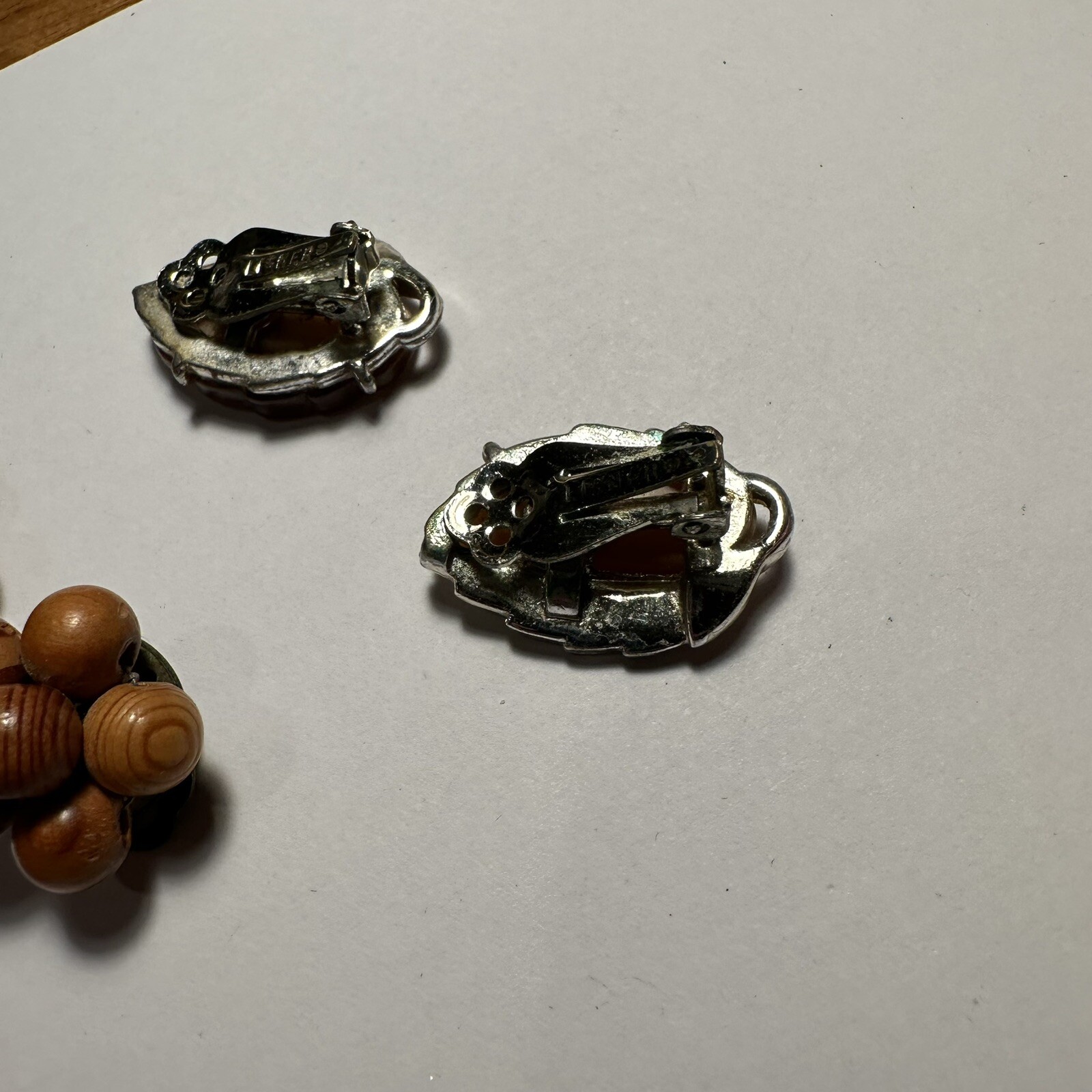 Lot of 3 Clip On Earrings – 1 Signed Lisner