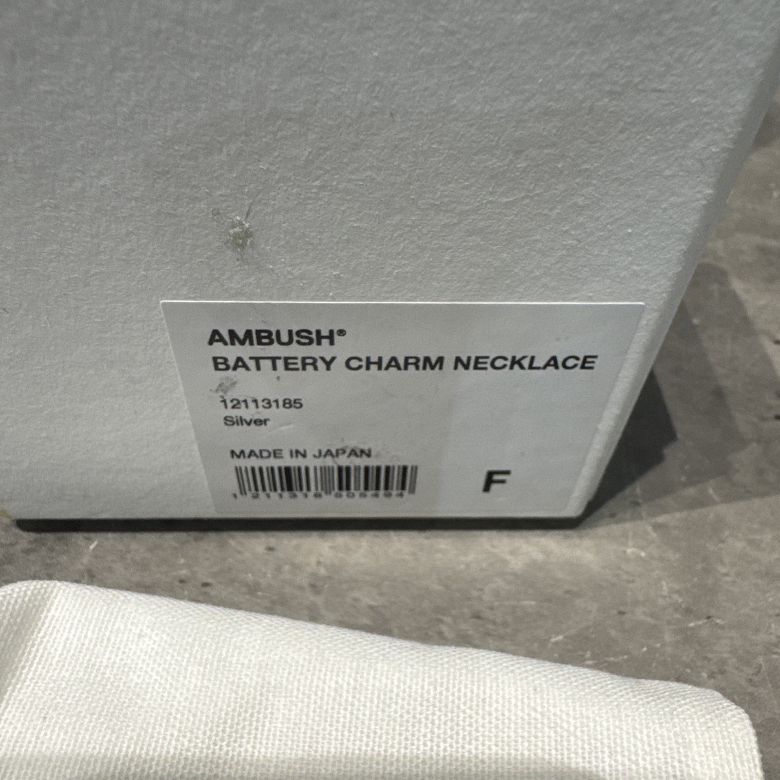 AMBUSH Battery Charm Necklace Sterling Silver 925 Unisex-Adult NEW £417
