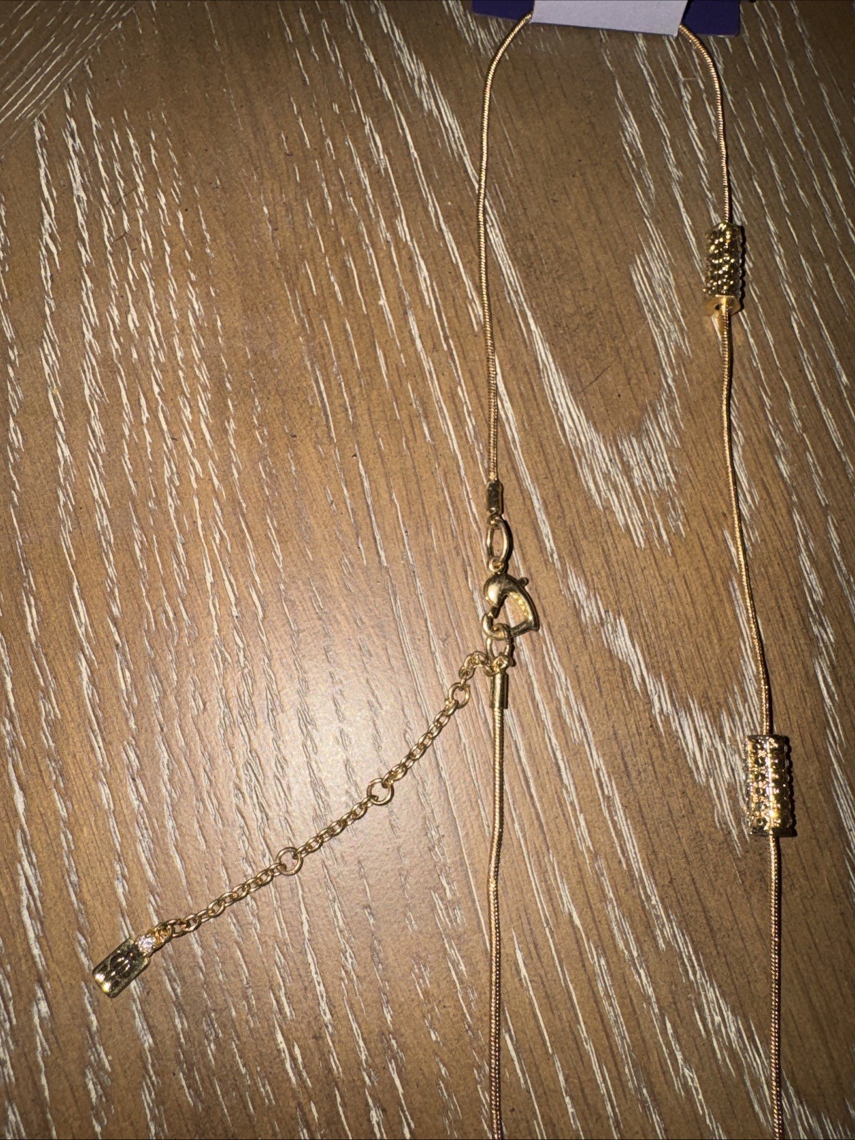 Jennifer Lopez Long Gold Chain necklace with Accents. See Pics $38 NWT