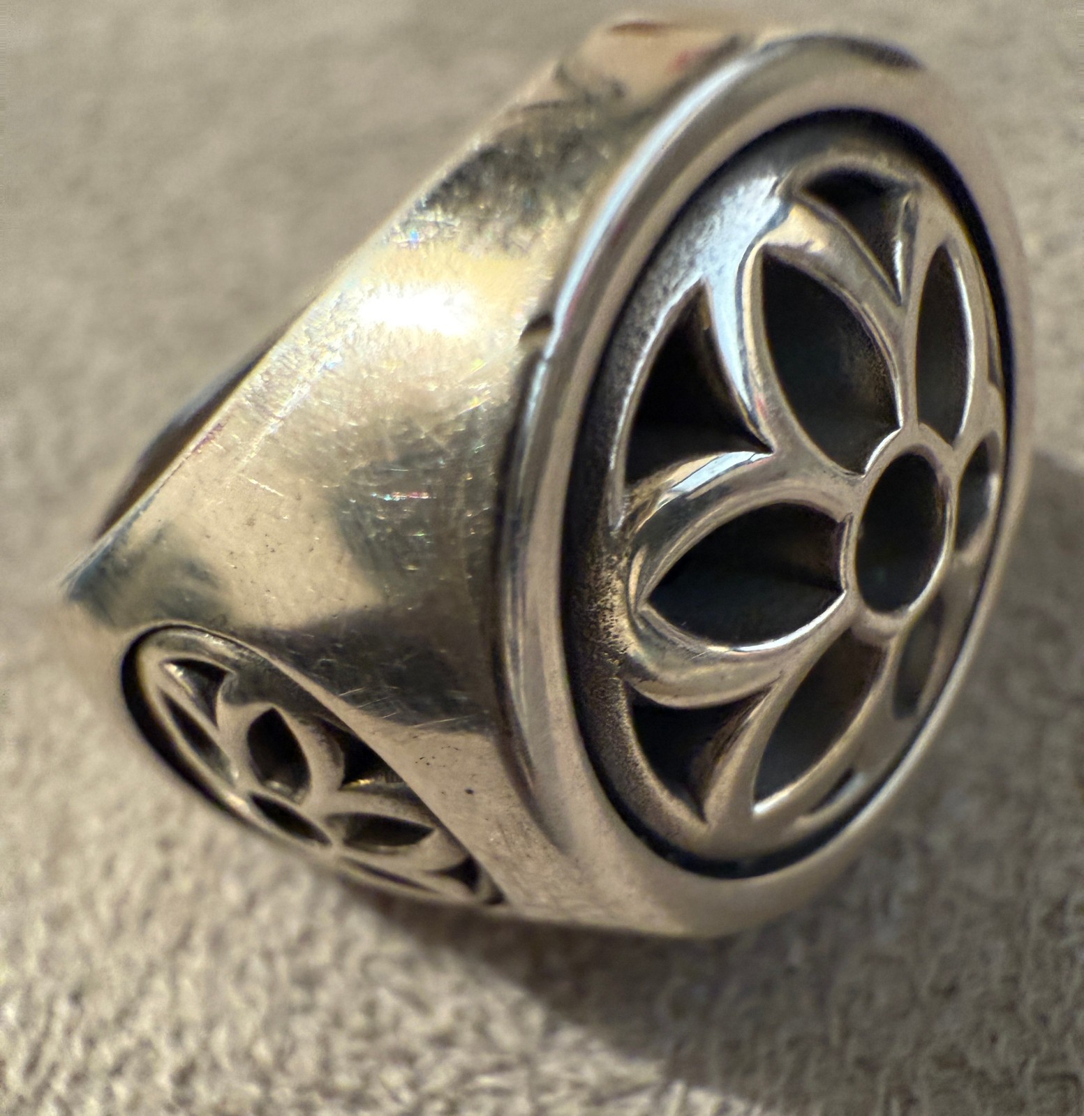 Good Art Hlywd Sterling Silver 925 Club Ring Medium, size 8 MSRP $765