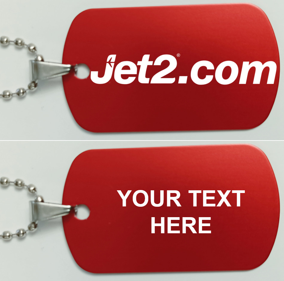Personalised Jet2 Airport Luggage Name Badge Tag Identify Luggage SEND TEXTS
