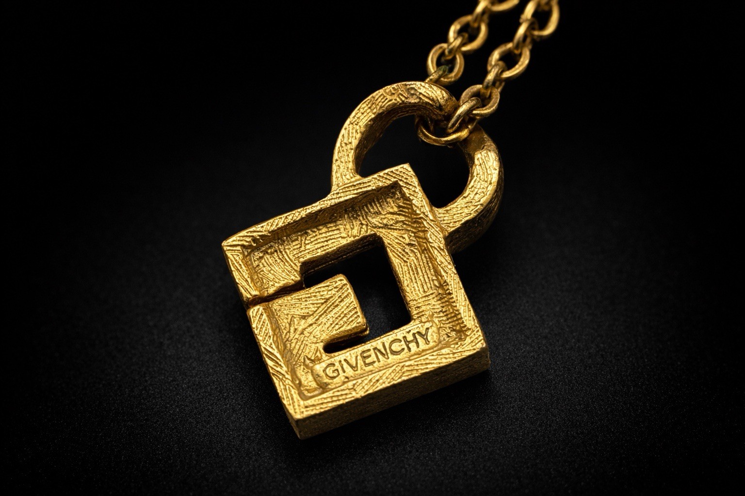 Authentic | Givenchy “G” Crystal Logo | Pendant Necklace | EUC