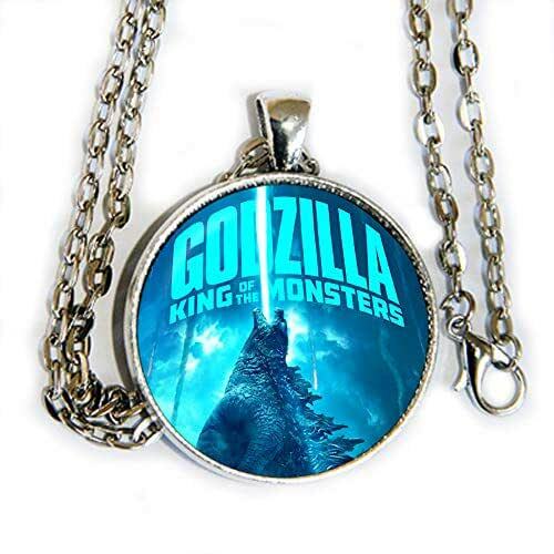 GODZILLA MONSTER Pendant Charm Sterling 925 Silver 22″ Necklace men women gift
