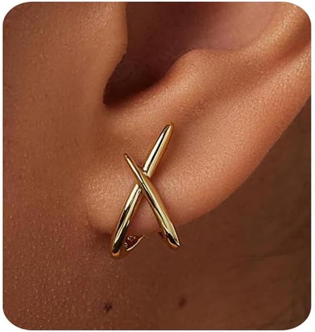 Gold Earrings for Women Trendy,14K Stud Sloane &