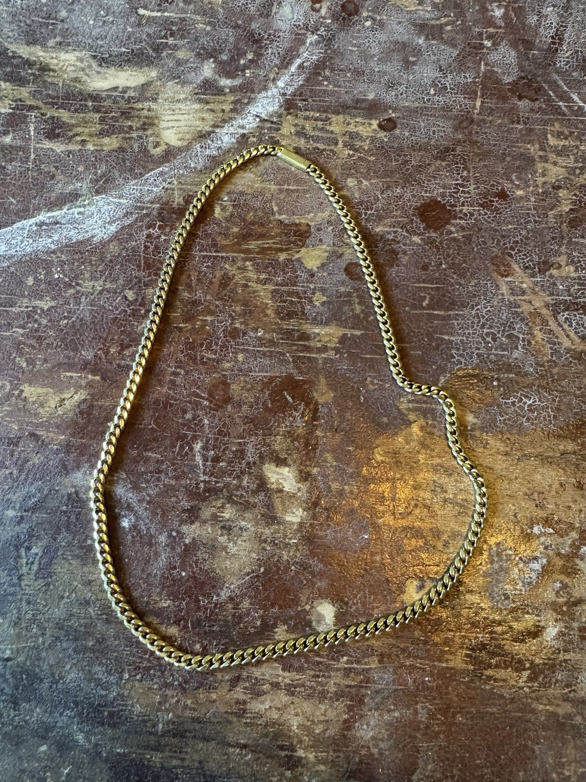JAXXON Gold Cuban Chain 5mm 22” lightly used pre-owned with box