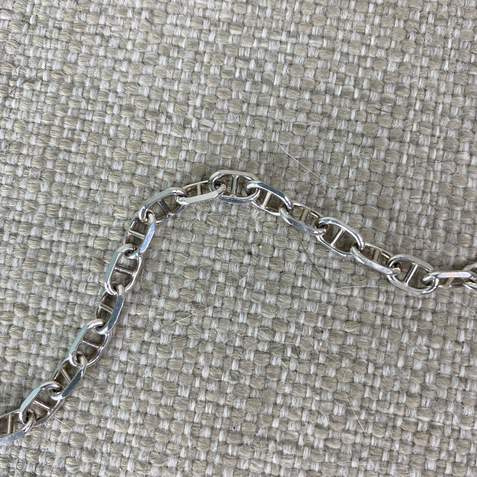 Sterling Silver Bracelet Chain Link Italy 925 Toggle 7″ 5 Grams Simple Jewelry