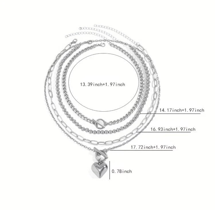 Layered Gold Necklace for Women Non Tarnish Chunky Gold Necklace Stack for Women