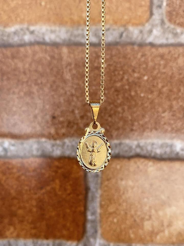 Divino Nino Baby Kids Gold Filled Necklace Box Chain 16in Boys Girls Cadena Nino
