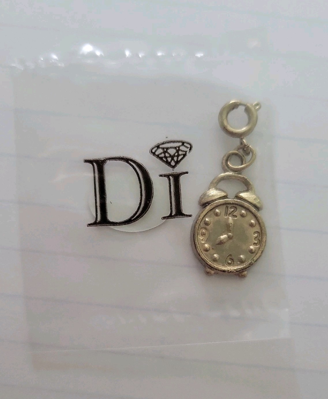 Clock Diamonds International Gold Tone charm brand new DI Cruise watch