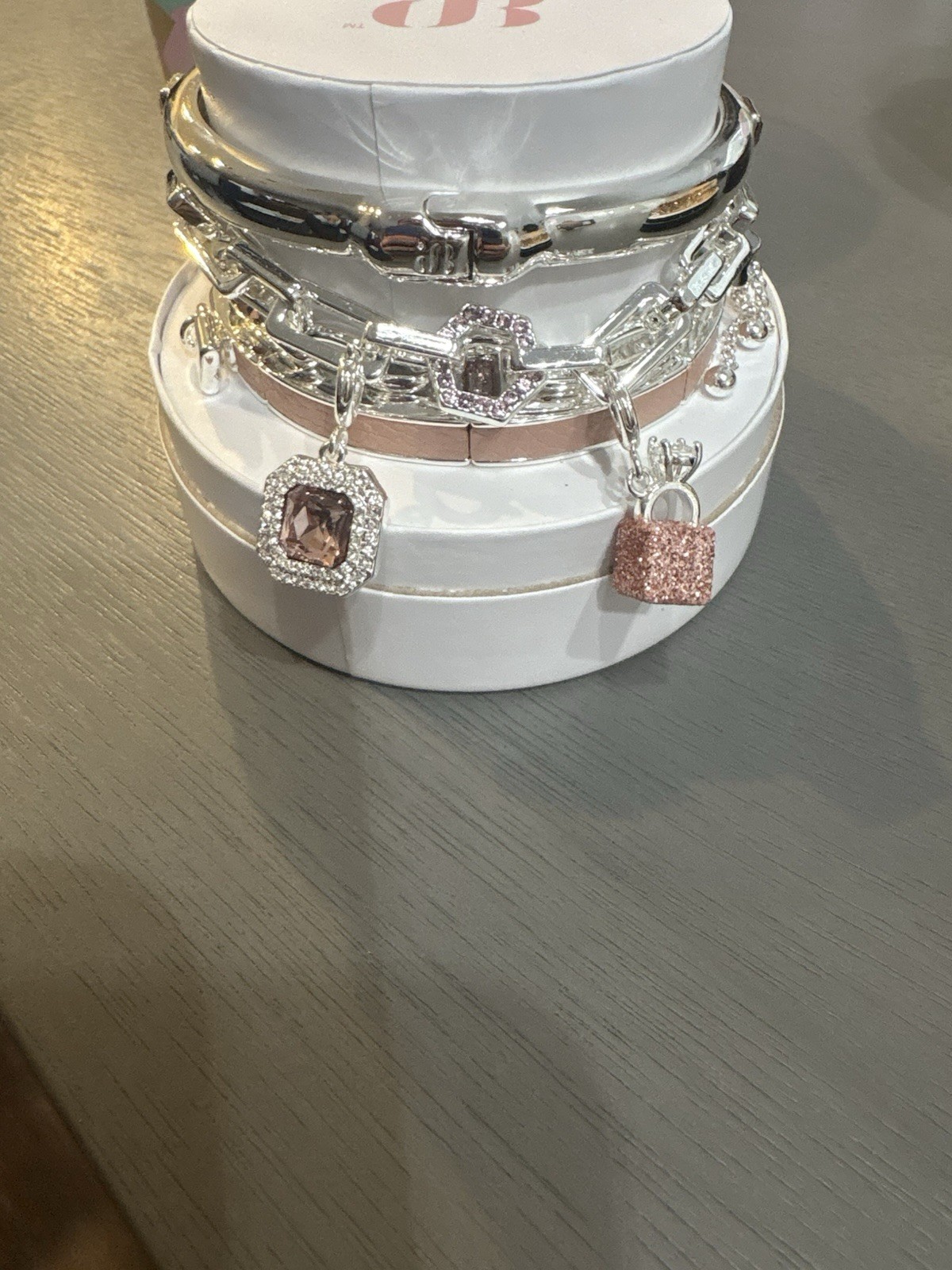 The Sparkling World of Fizz Unicorn Silver Plated Bangle Charm Bracelet ST58498