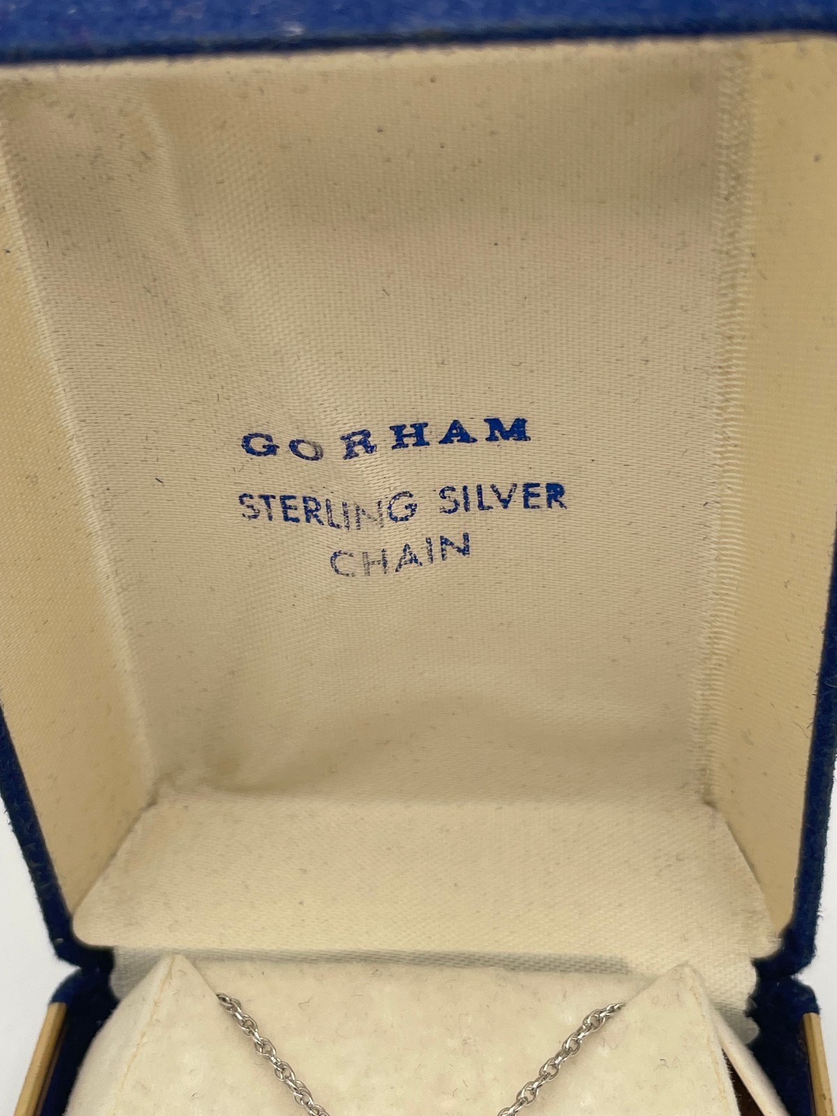 Gorham Snowflake Pendant Sterling Silver 17” Necklace With Box