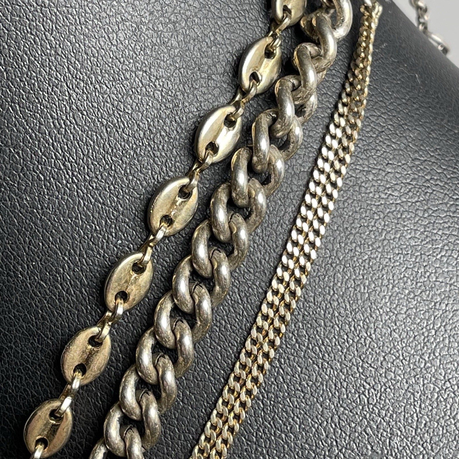 Juicy Couture Necklace Horse Shoe Stirrups Leather Gold Tone 3 Pieces Equestrian