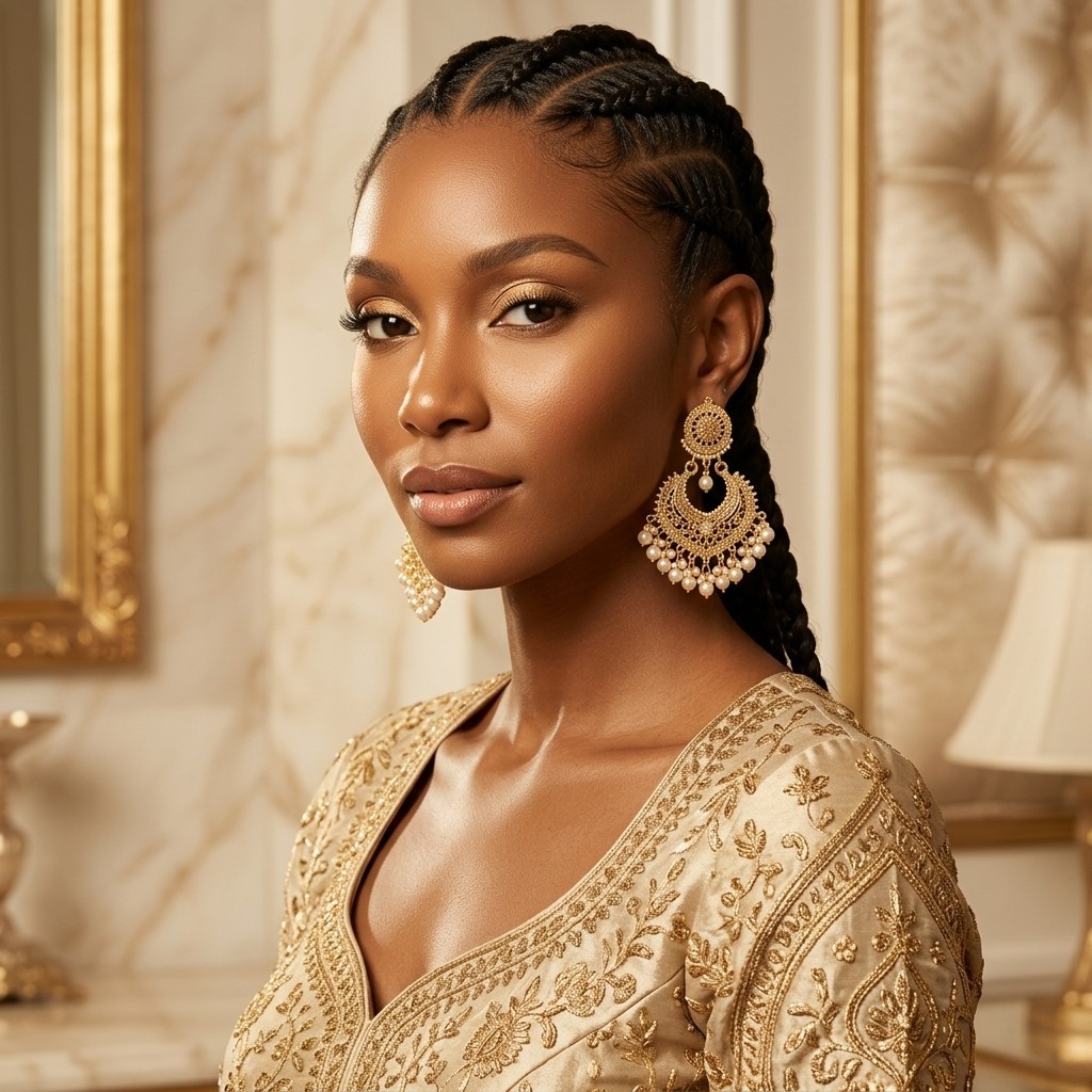 Gold Tone Chandelier Dangle Drop Earrings Simulated White Pearl Butterfly